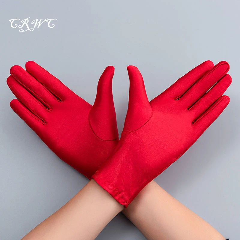Autumn Summer Unisex Thin Ice Silk Gloves Spring Cycling Driving Protection Solid Breathable Ceremonial Gloves