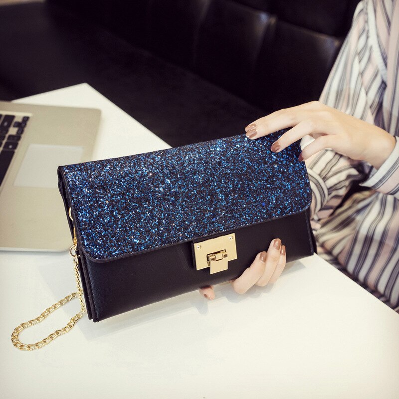 Clutch Een Schouder Dames Diagonaal Bag Zak Sequin Koreaanse Persoonlijkheid Clutch Diner Tas Clutch