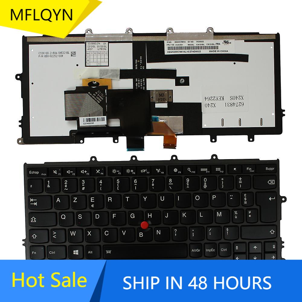 French Keyboard For Lenovo IBM Thinkpad X230S X240 X240S X250 X260 0C44711 X240I X260S X250S X270 FR AZERTY Clavier backlit