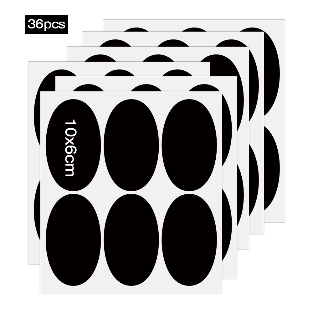 36 sztuk wodoodporne słoiki naklejki słoiki kuchenne na przyprawy etykiety naklejki butelki robić przechowywania naklejki organizator naklejki ścienne tablicowe: HFEP0570