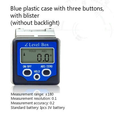 Electronic Digital Level Display Inclinometer Angle Gauge Meter Angle Measurement 360 Degree Magnetic Angulometer Angle Box: Type 4