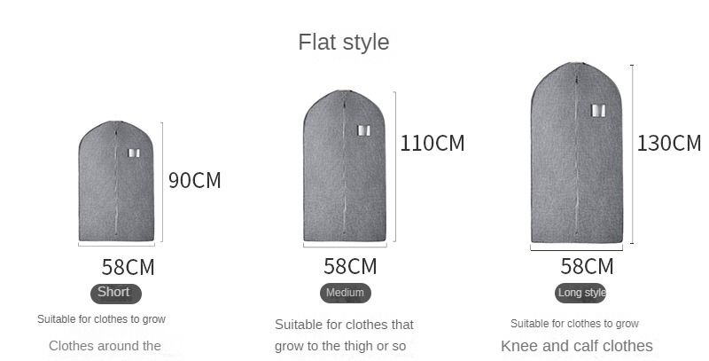 Housse anti-poussière pour vêtements en fourrure respirante, sac suspendu, housse pour manteau en vison, vêtements suspendus, housse de rangement domestique, sac anti-poussière