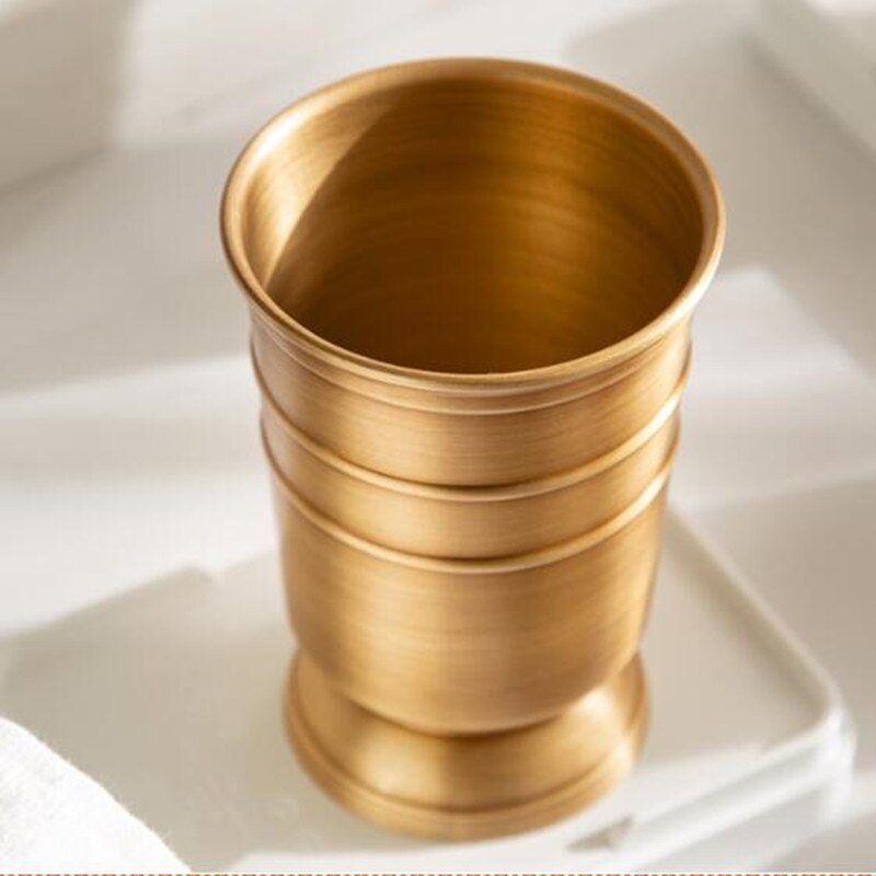 American style copper brass bathroom set toiletries set toothbrush cup holder mouthwash cup antique brass bottle desk soap box: Style A