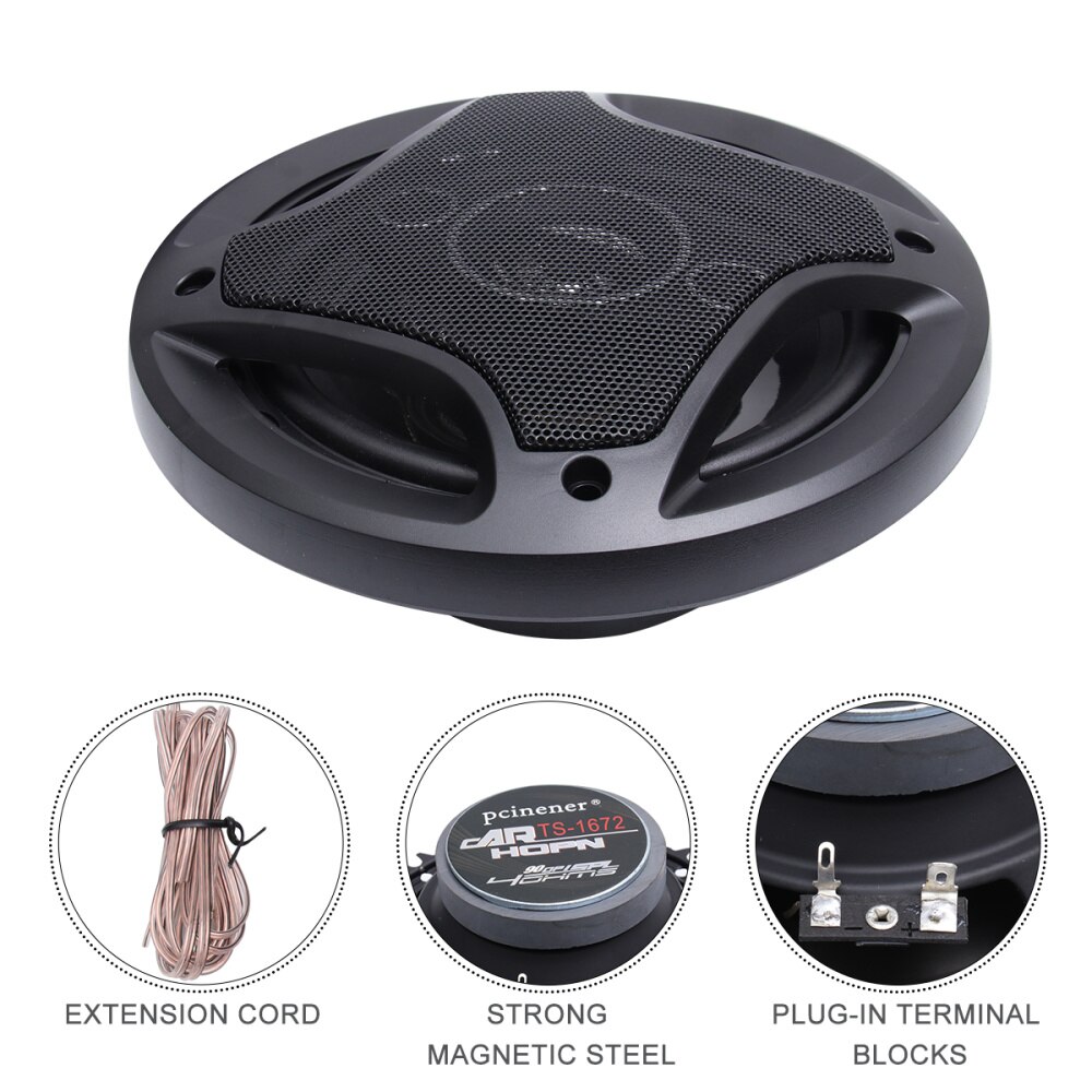 1 Paar Auto Audio Luidspreker Speaker Sound Power Luid Audio Tweeter Voor Auto (4 Inch)