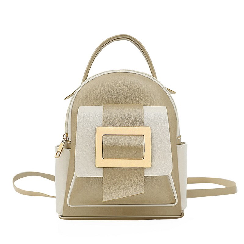 Frauen Rucksack Empfindliche Junge Mädchen Ich bin Freien Straße Rucksack Mini Tasche Lässig Koreanischen Stil Weibliche Rucksack: gold