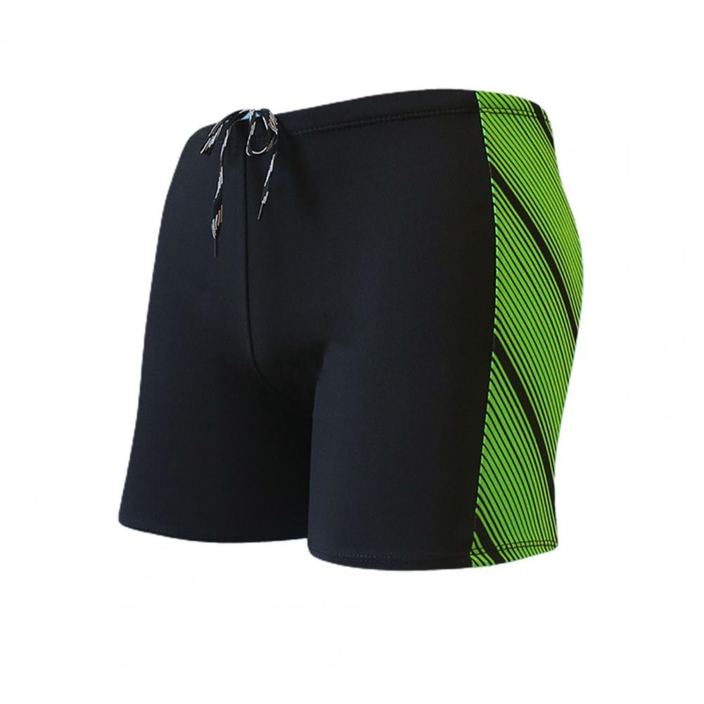 Pantaloncini da bagno ad asciugatura rapida con stampa di tronchi grandi tronchi estivi con cuciture grandi per bauli da uomo per le vacanze: Green / 2XL