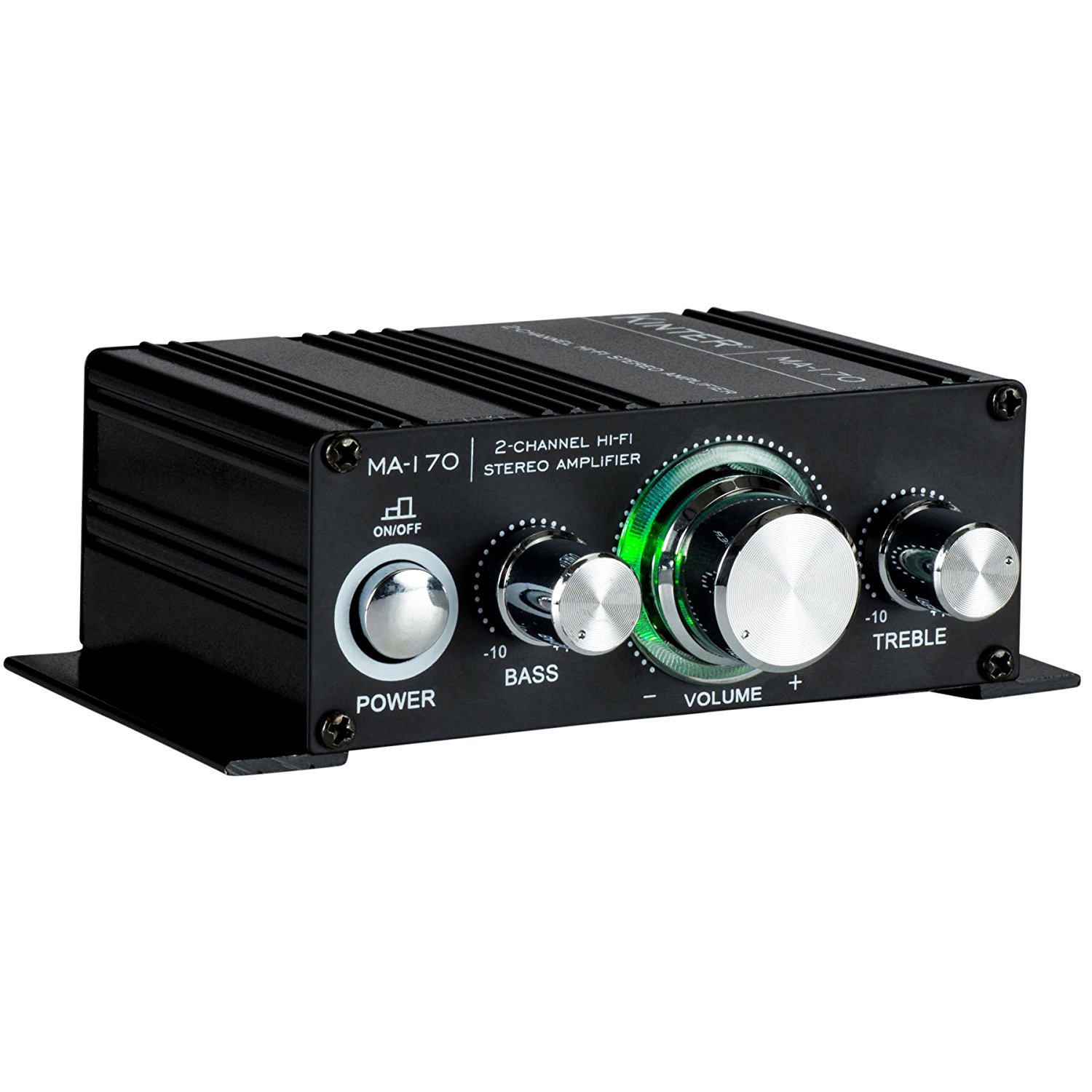 MA170A Mini Bluetooth-Compatible Power Amplifier 2.0 Channel Desktop Audio High Fidelity Digital Audio Amplifier