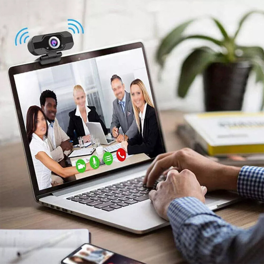 1080p webcam full hd con clip universali adatte a laptop, desktop, monitor lcd, webcam full hd, microfono