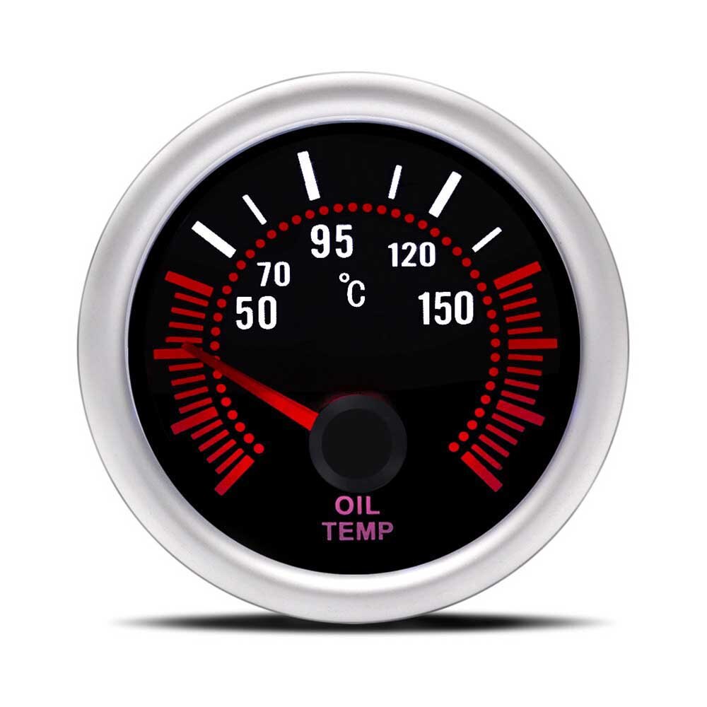 YOMI 2" 52mm Smoke lens Boost gauge bar psi Vacuum Water temp Oil temp Oil press Voltmeter Fuel level Tachometer rpm gauge: Oil temp gauge