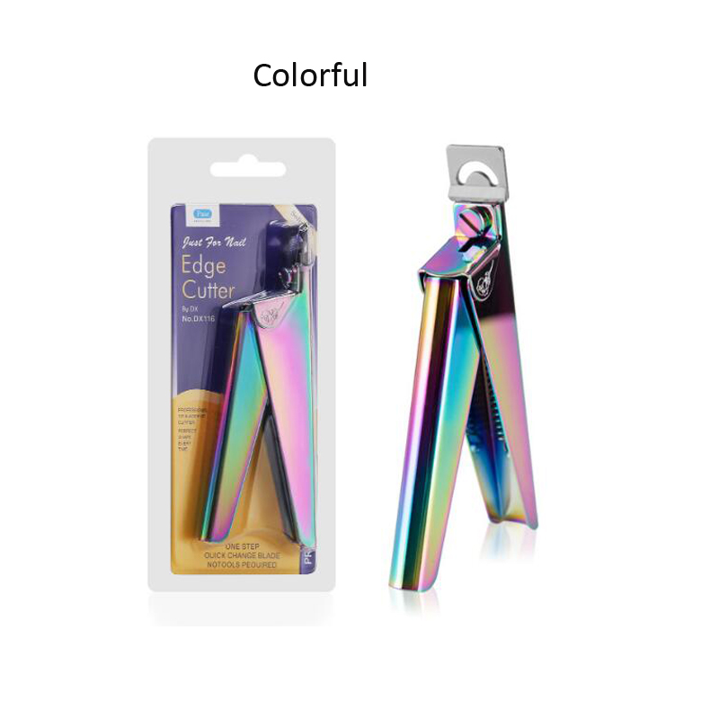 Cortador de cápsulas para uñas en forma de U, puntas acrílicas falsas, tijeras, cortadores, cortaúñas, accesorios profesionales de manicura, 1 Uds.: Gris oscuro