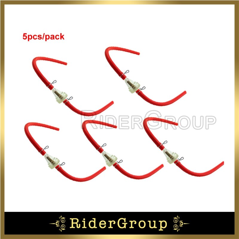 380mm paliwa urządzenie do czyszczenia filtrów rura wąż linia do atv quad Pit motor terenowy gokart Buggy: Red  5pcs