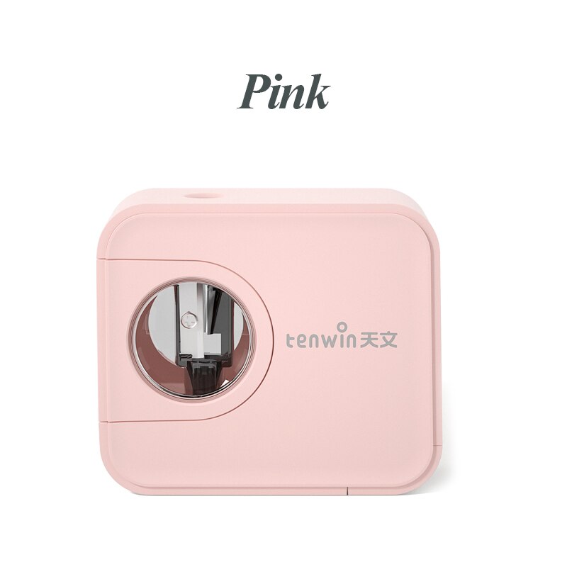 Tenwin Electric Pencil Sharpener Auomatic Sharpener Camera Modeling Multi-function Pencil Sharpener Stationery School Supplies: pink