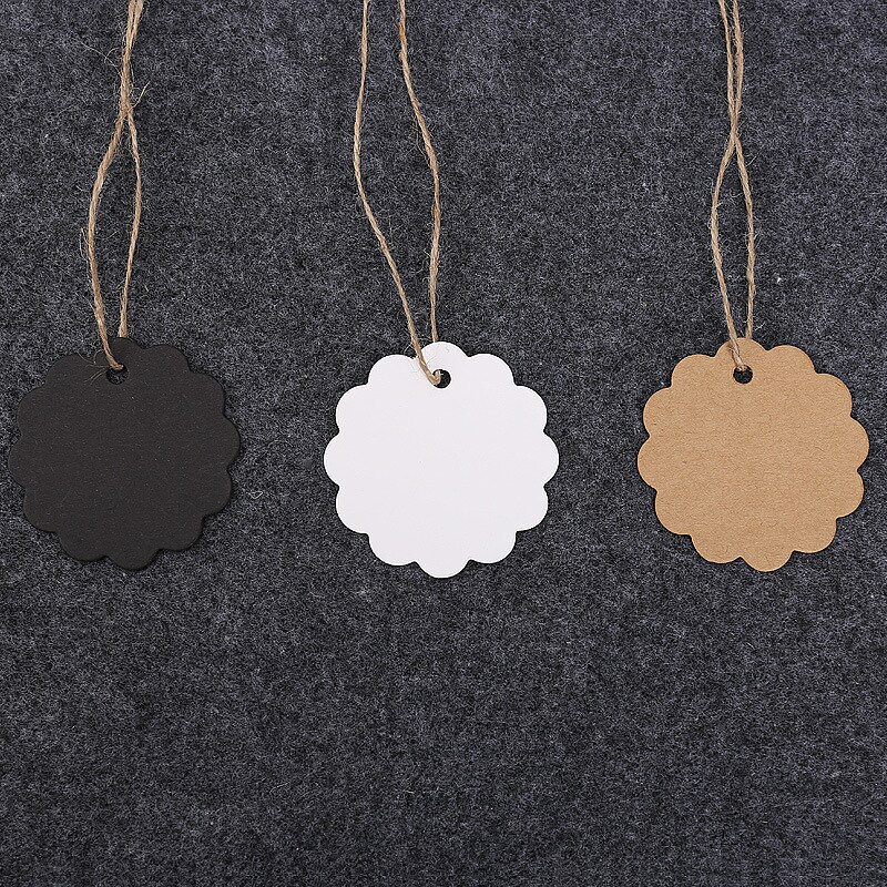 Cuerdas para colgar etiquetas de yute cortadas, 100 piezas, 25cm, cinta de algodón roja y blanca, accesorios hechos a mano DIY, bolsas de , decoración de cajas