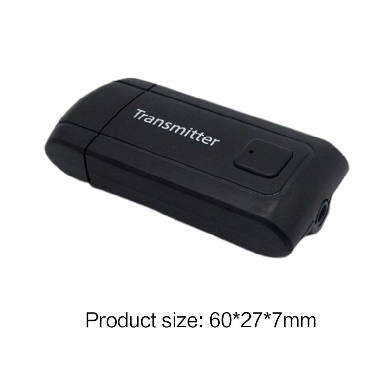 3.5mm stereo aux musik adapter usb dongle trådløs bluetooth 4.2 sender modtager til tv pc computer telefon hovedtelefon