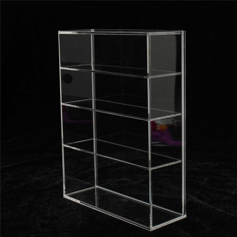 214X159X59Mm Hoogglans Acryl Show Case Display Box Show Case Schuifdeur Voor Mini Parfum fles Sieraden Ambachten Display