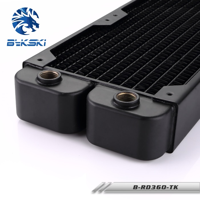 Bykski B-RD360-Tk 360mm Double Row Thick Liquid Cooling Copper Radiator 38mm