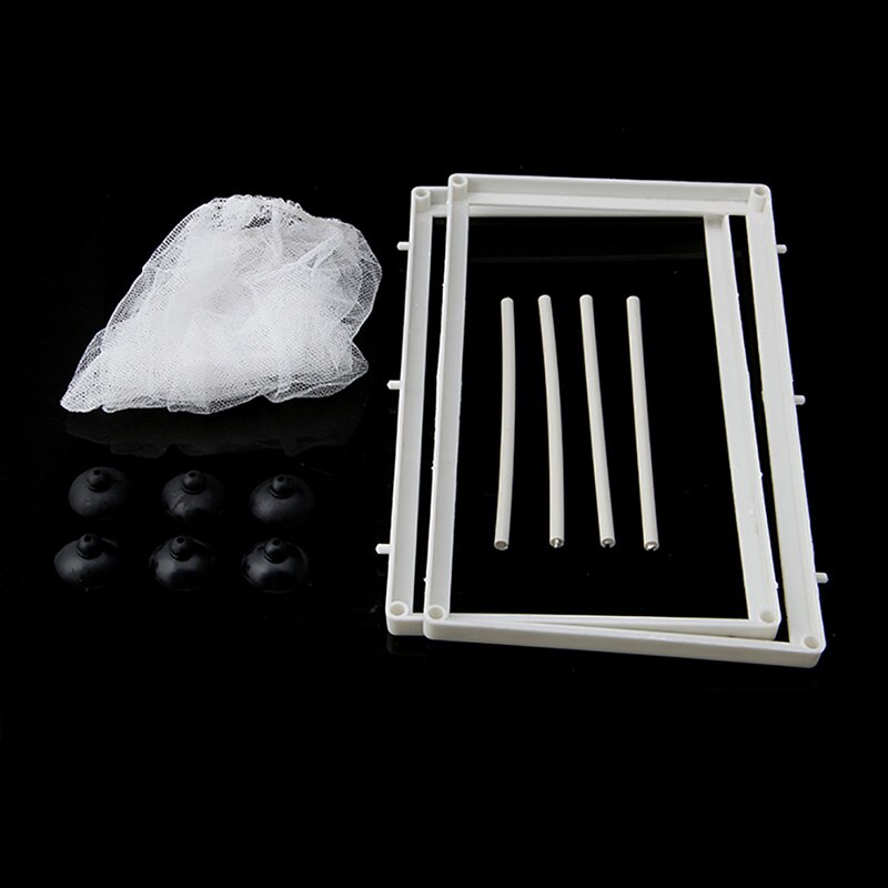Aquarium Fisch Zucht Boxen Doppel Guppys Fisch Baby Blick fangen-Kasten Isolator Mini Aquarium Panzer