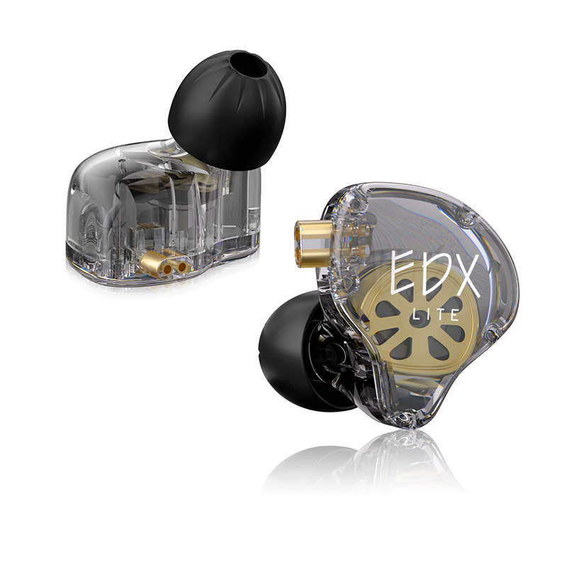 KZ EDX Lite słuchawki HIFI dynamiczny sterownik w uchu Stereo Bass słuchawki douszne do gier sportowy zestaw słuchawkowy z odłączanym kablem 2-pinowym