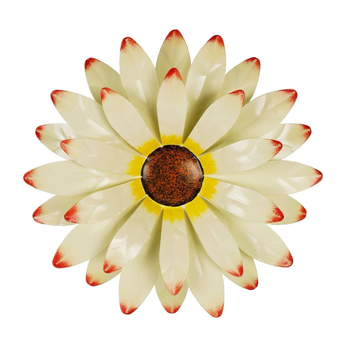 Scultura di fiori in metallo parete arte giardino decorazione picchetti per esterni cortile colorato interno in ferro battuto decorazioni floreali per feste 2022: B