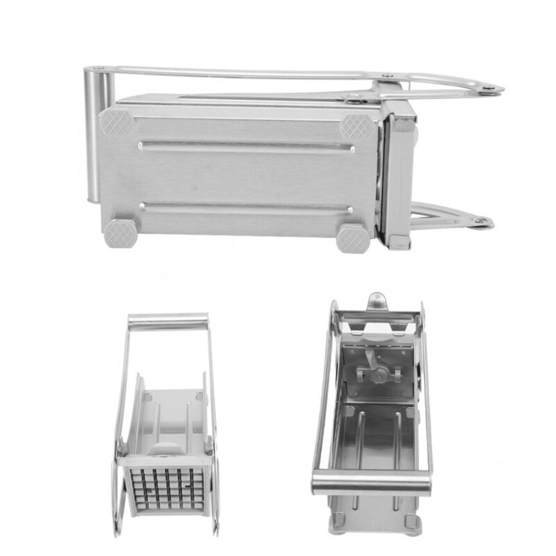 Fry Cutter Potato Chipper 2 Blades Cutter Rvs Thuis Frieten Chips Slicer Cutter Keuken Komkommer Chopper