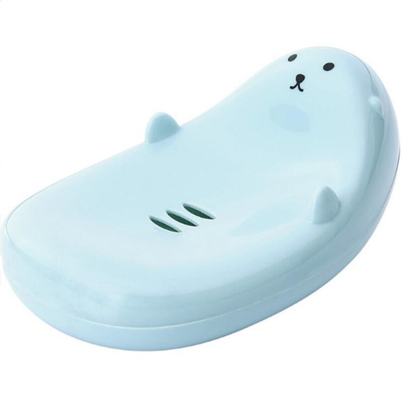 Boîte à savon en forme d'ours, dessin animé, égouttoir de rangement, et mignon, porte-savon, accessoires de cuisine, salle de bain, 1 pièce
