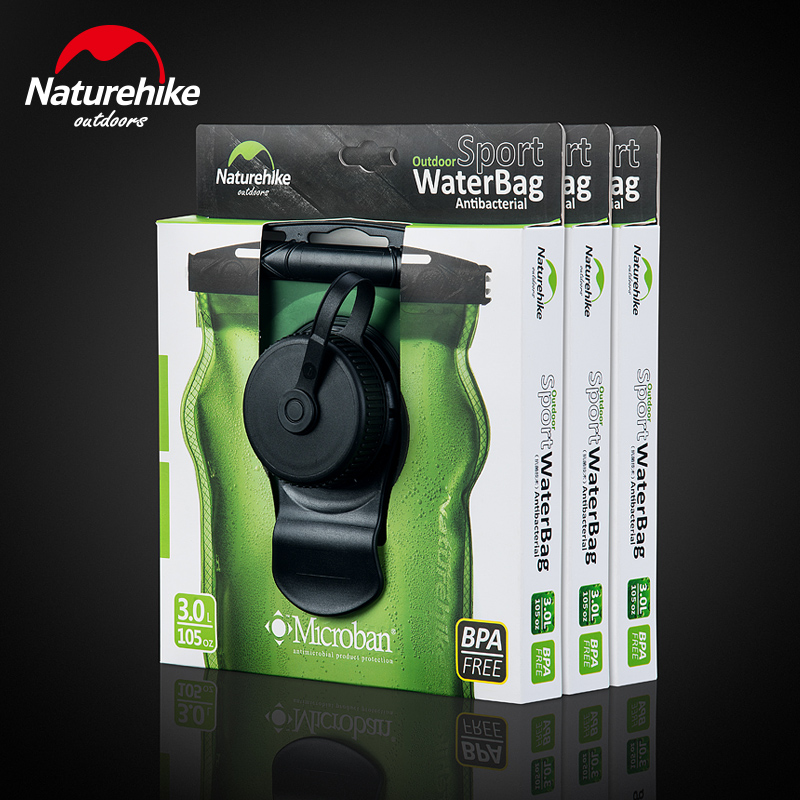 Naturehike Winkel 3L Outdoor Sport Antibacteriële Water Bag Hydratatie Fiets Camping Wandelen Antimicrobian Water Bag