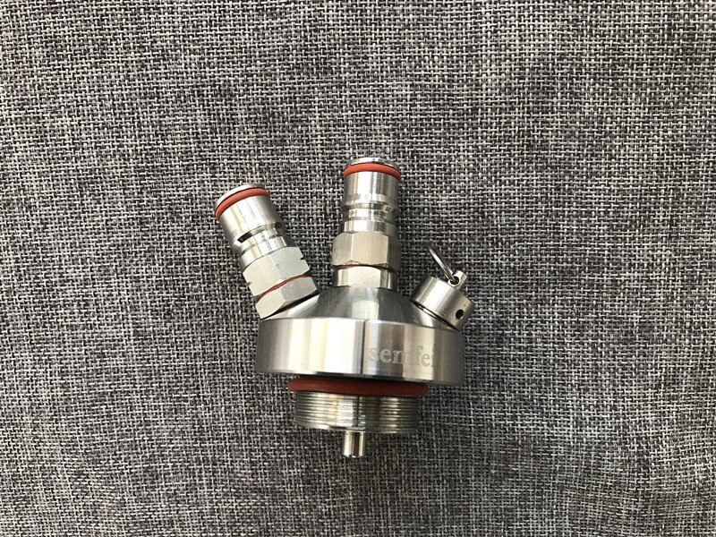 304 Stainless Steel Mini Keg Tap Dispenser with 12'' beer hose for Mini Craft Beer Growler Homebrew Spear