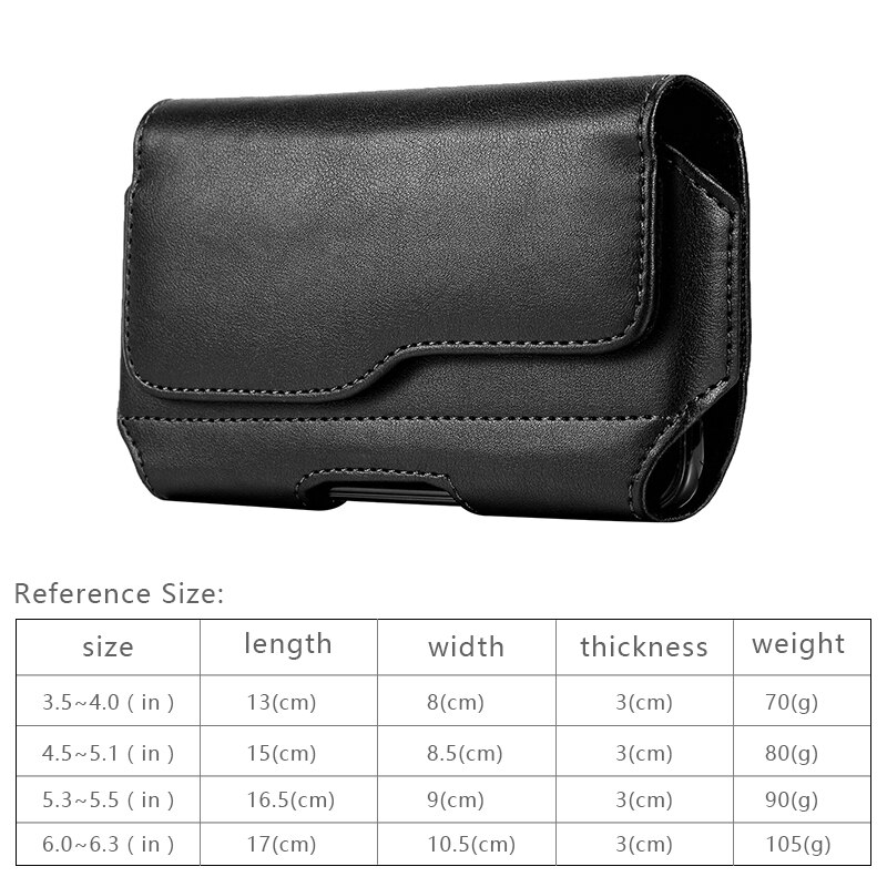 Universal bolsa do telefone para o iphone 8 samsung xiaomi huawei telefone móvel saco da cintura cinto clipe coldre capa de couro caso