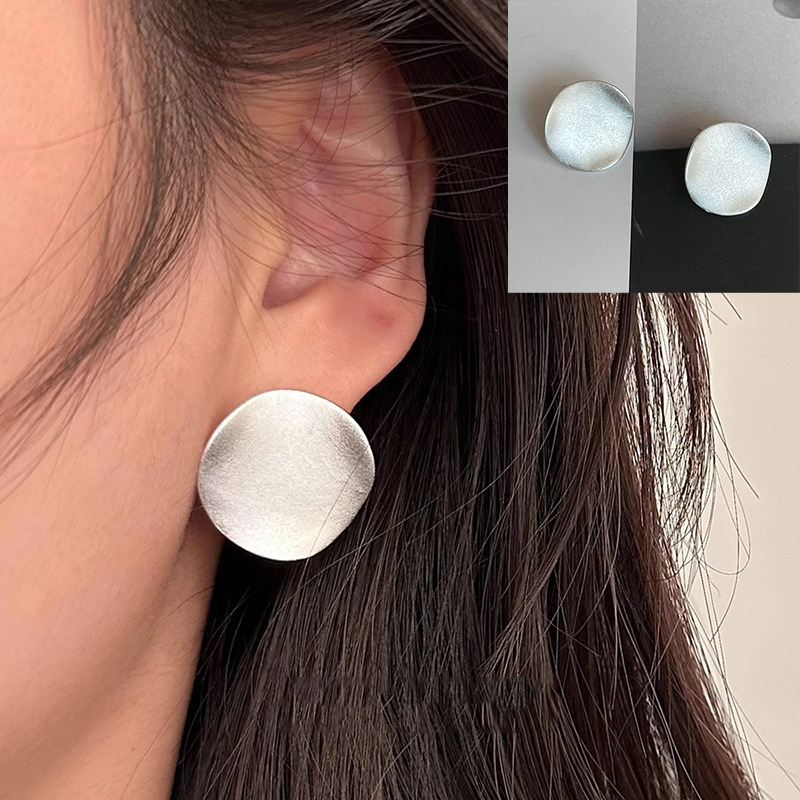 VENTFILLE-Boucles d'Oreilles Géométriques Incurvées en Argent Sterling 925, Bijoux en Forme de S, Bergame, Rétro, Unique, pour Femme et Fille, Directe: Or