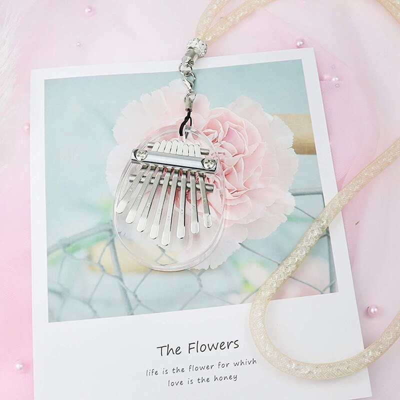 Mini Thumb Piano 8 Key Portable Mbira Finger Piano Best , Birthday, Christmas, Beginner, Party