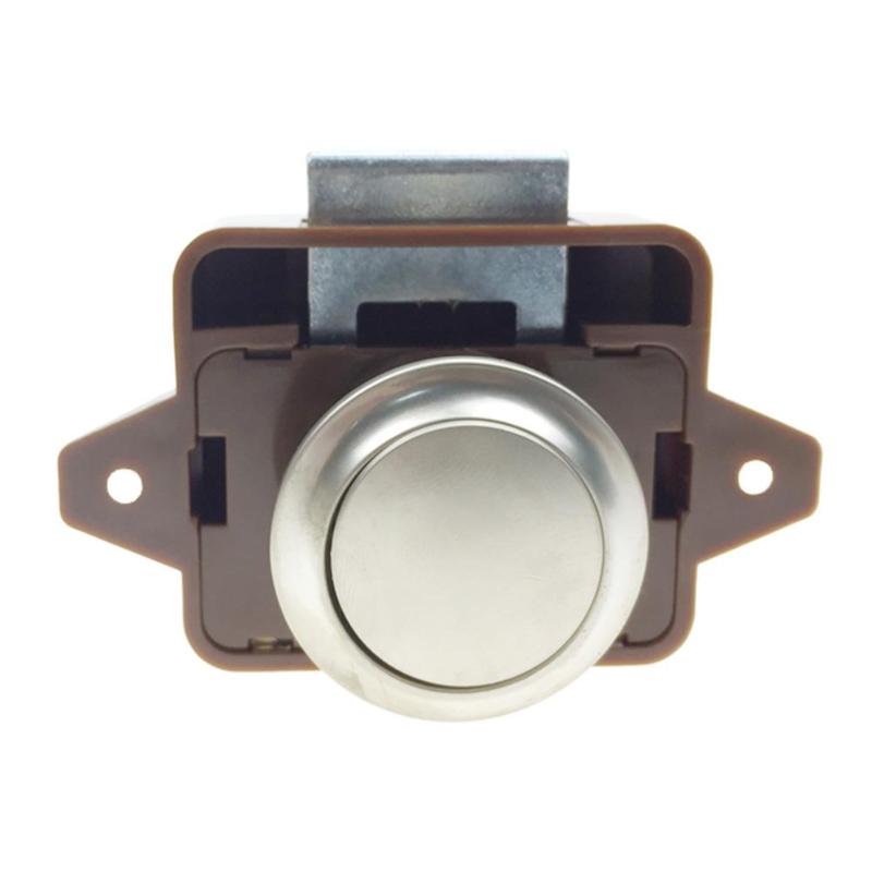 Camper Car Push Lock Zinc Alloy RV Caravan Boat Motor Home Office Cabinet Drawer Latch Button Locks for Furniture Hardware: 02