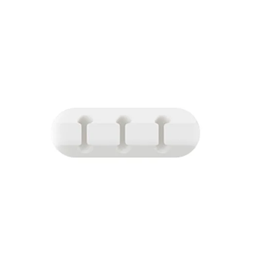 NNBILI Siliconen USB-kabelorganizer Kabelhaspel Desktop Tidy Management Clips Kabelhouder voor muis Hoofdtelefoon Draadorganizer: Roze