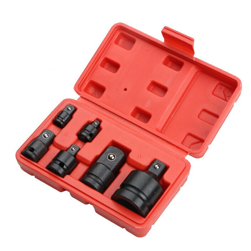 6 stuks slagdemper & hulsadapter dopsleutel 1/4 1/2 3/8 3/4 aandrijving lucht ratelsleutel aandrijfsleutelset