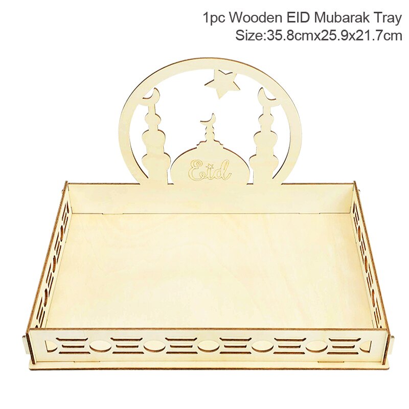 Træ eid mubarak dekoration til hjemmet islamisk ramadan kareem muslimsk festindretning eid madbakke ramadan mubarak eid al adha: B