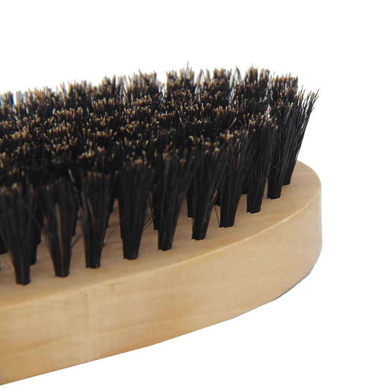 Natuurlijke Houten Varkenshaar Baard Borstel Voor Mannen Baard Snor Gezichtsbeharing Grooming Styling Vormgeven Handgemaakte Kam Borstel Mannelijke Kit