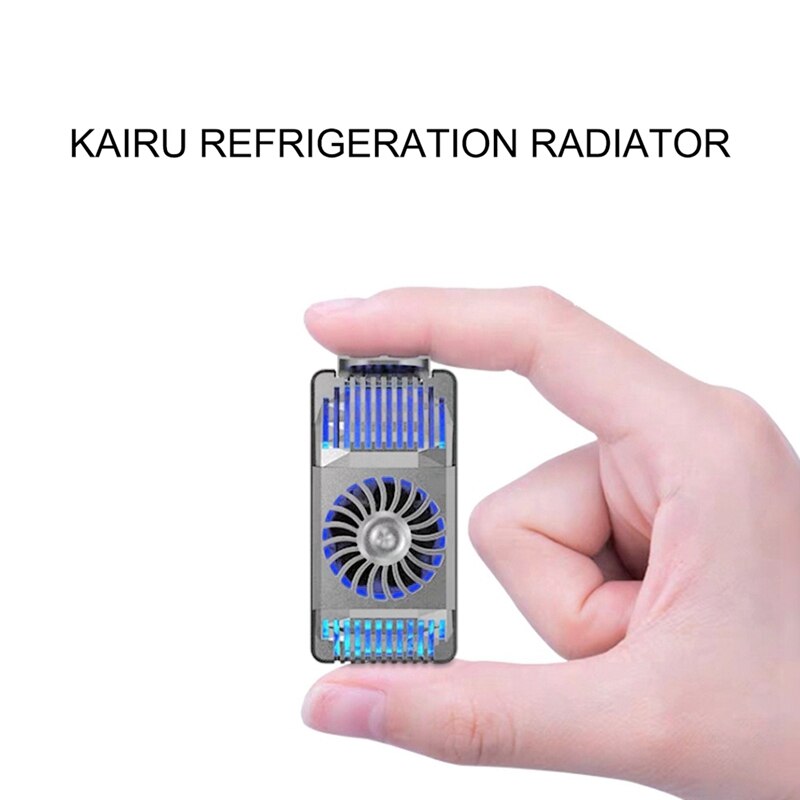 Phone Cooler Radiator for IPhone/Android Gaming Semiconductor Heatsink Cell Phone Cooling Fan (Silver)