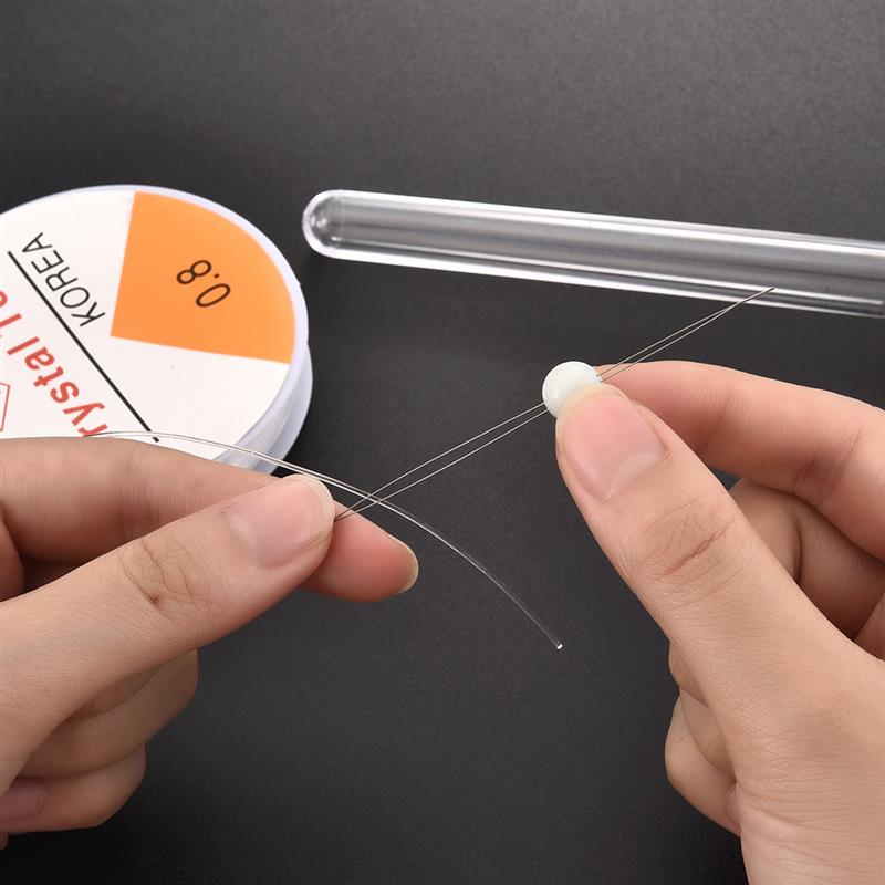 Pärlnålar i rostfritt stål för pärlor träda snöre smycken broderi armband halsband smycken gör verktyg