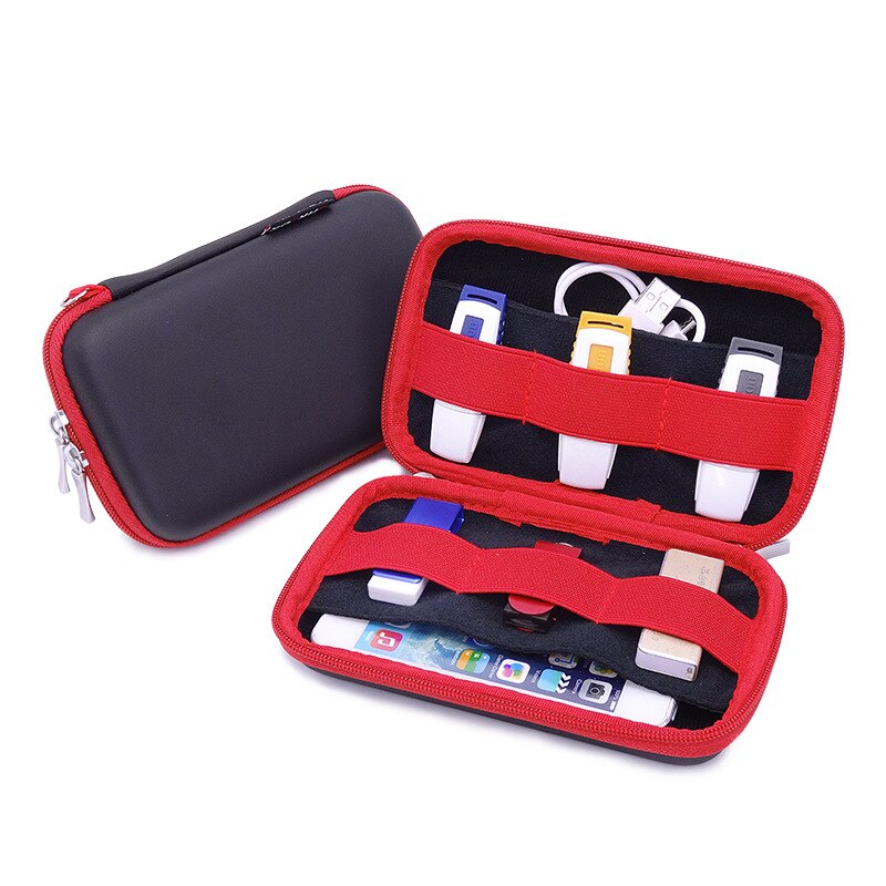 GUANHE 2.5 inch Elektronica Kabel Organizer Tas USB Flash Drive Geheugenkaart HDD Case Travel CASE Drive Protector Tassen & gevallen