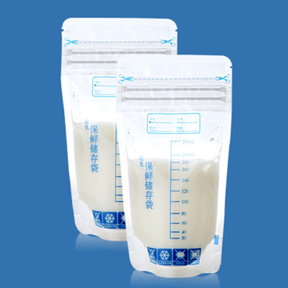 30pcs Breast Milk Storage Disposable Safe Labels Freezer Bag
