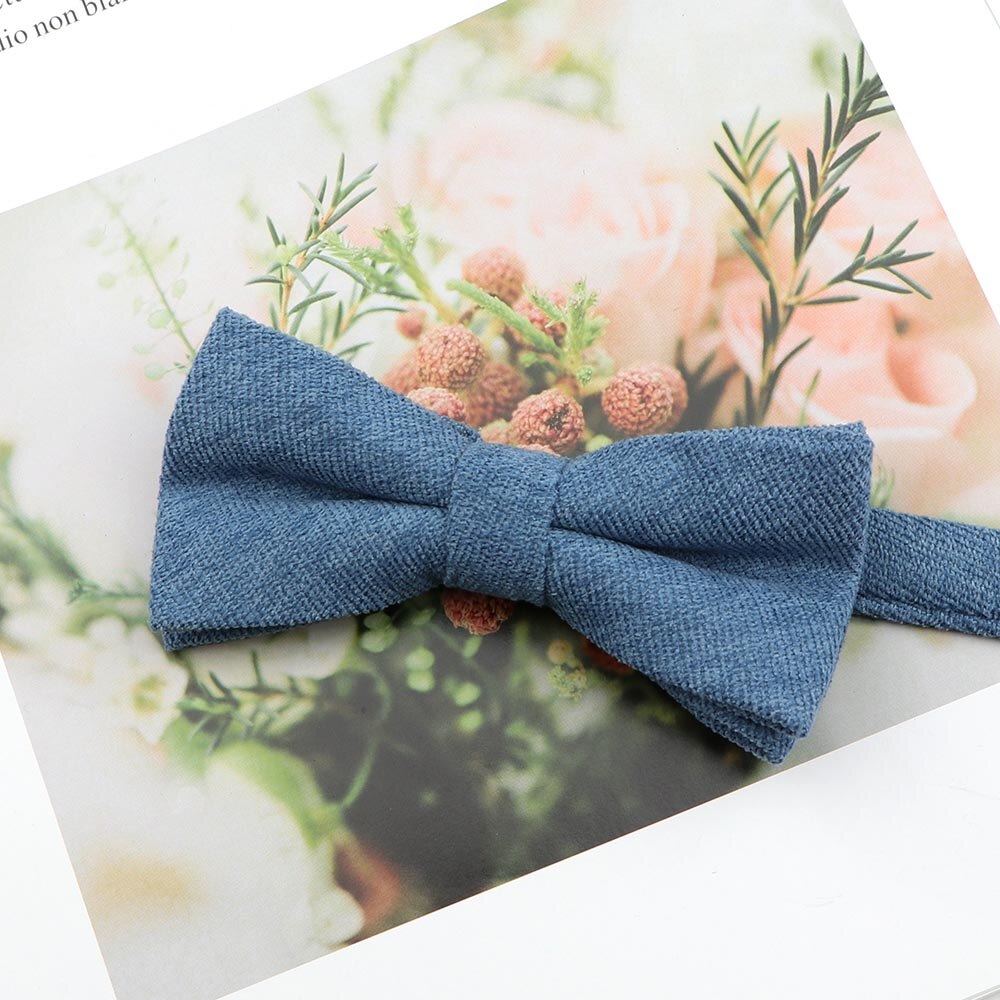 Heren Super Zachte Donzige Suede Ouder-kind Bowtie Set Macarons Effen Kleur Klassieke Leuke Vlinder Rood Groen Blauw roze Stropdas: Kids 13