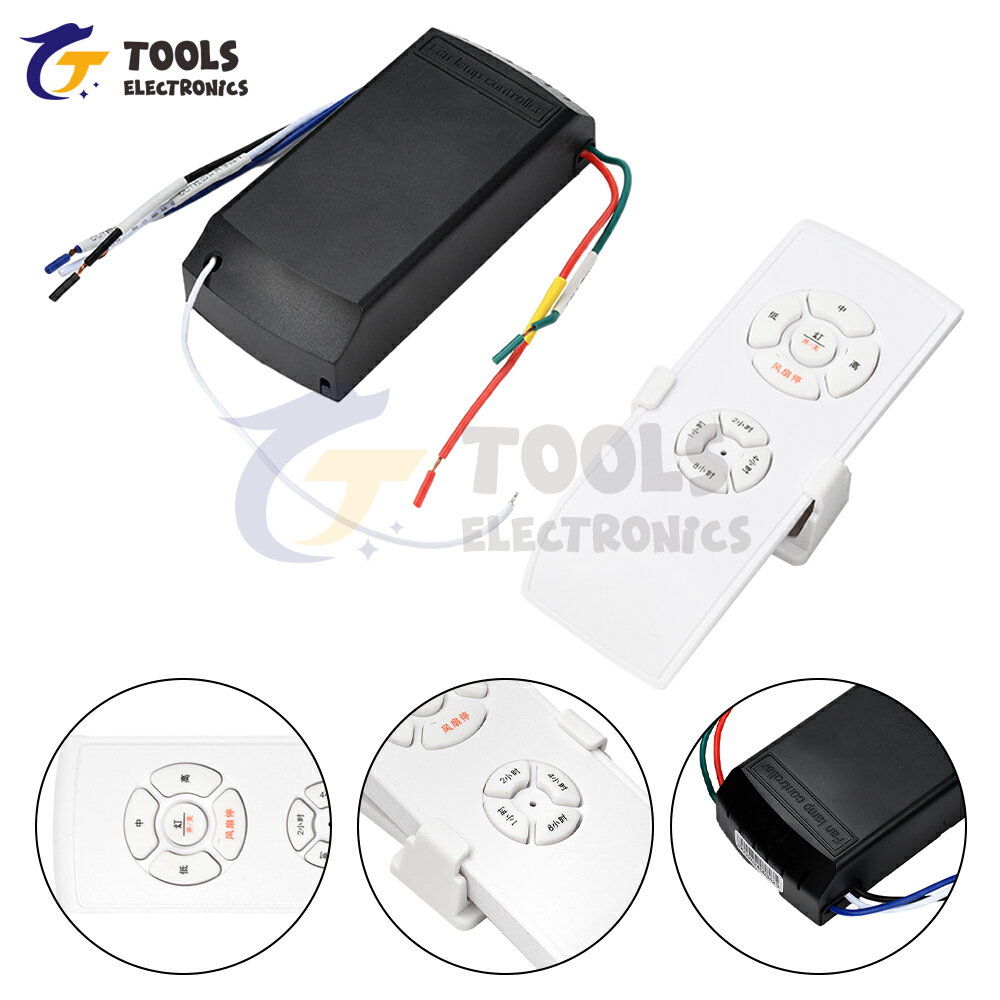 Fan Light Remote Control Kit Replacement Universal Fan Light Controller 3-Speed & Timing For Ceiling Fan Light Household