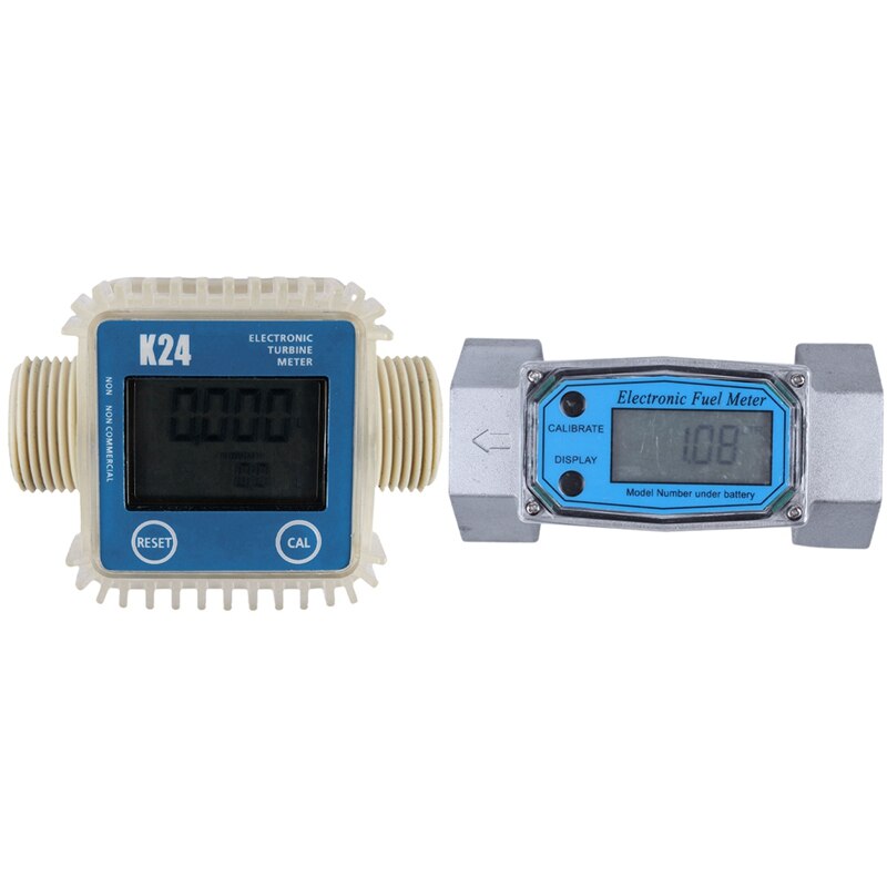 1 Pcs K24 Lcd Turbine Digital Fuel Flow Meter Met ... – Vicedeal