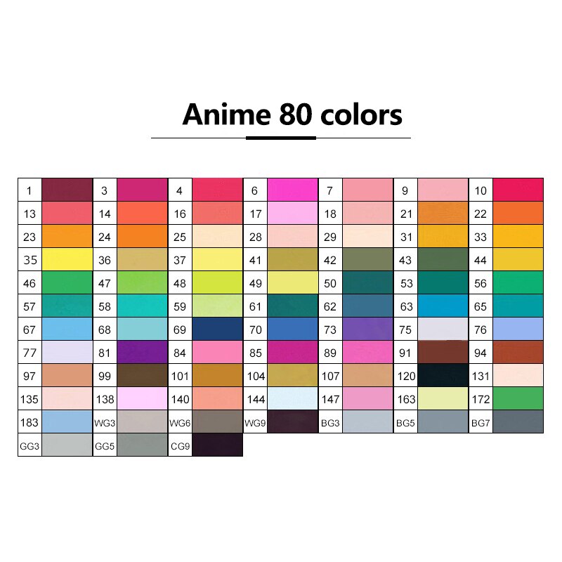 TOUCHNEW Soft Brush Markers Pen Set Sketch Dual Brush Markers Alcohol Based Markers Manga Drawing Animation Art Supplies