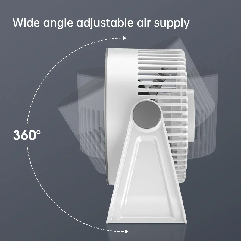 Mini Fan Office Dormitory Desktop Fan Silent High Air Volume 5-speed Adjustable