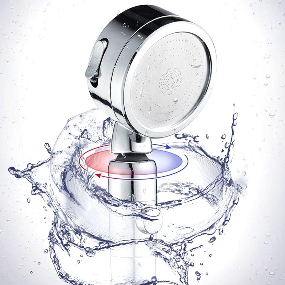 Shower Hand Shower One Button Water Stop Rotating Shower Head Japanese Style Nozzle Universal Moving Head