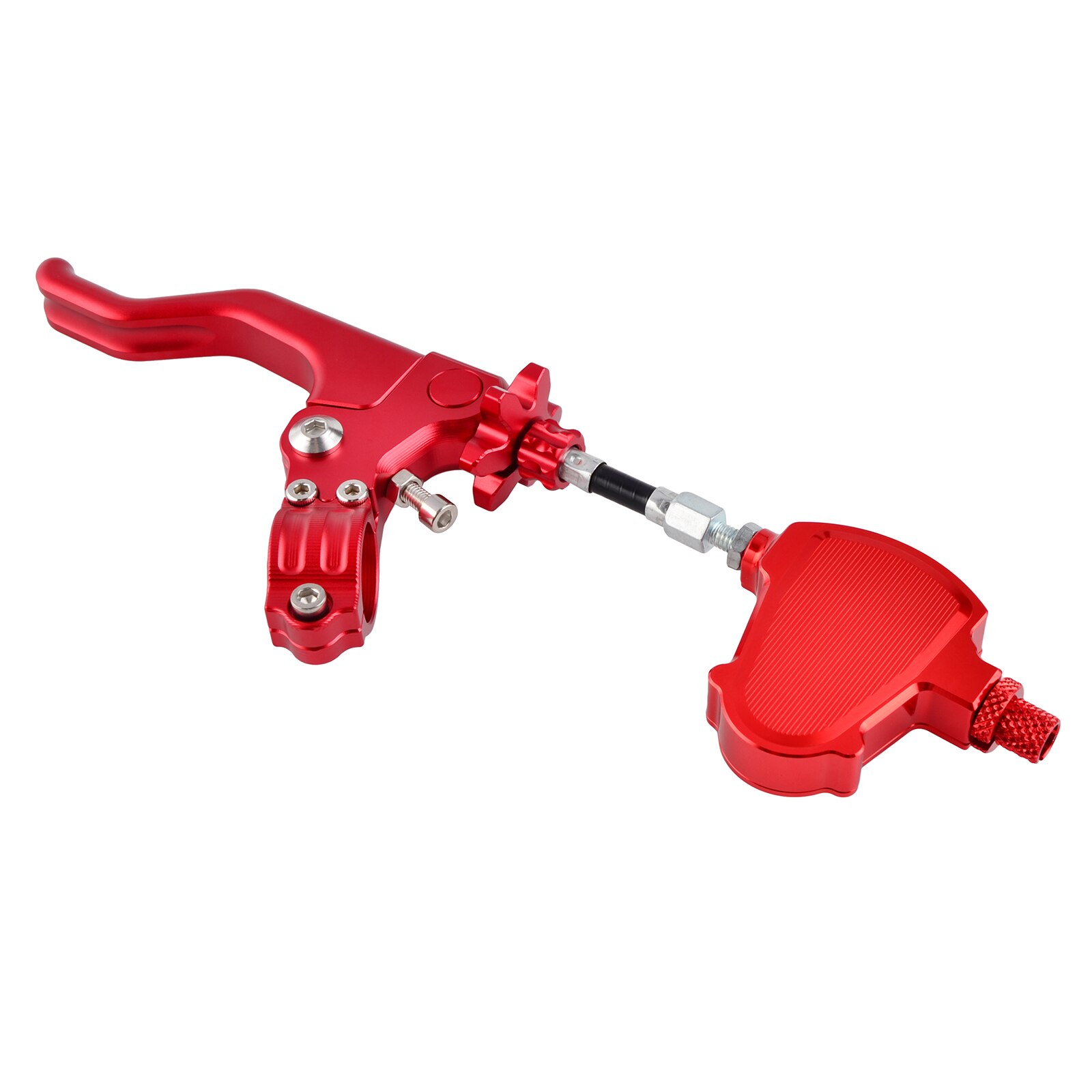 Levier d&#39;embrayage court, système de câble facile à tirer, pour Kawasaki Z650 Z750 Z900 Z800 Z1000 ZX6R ZX10R KX125 KX250 KX250F KX450F KLX: Set Red