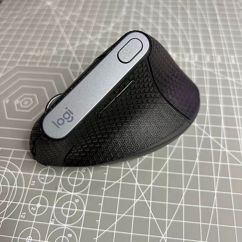 Mouse Full pack stickers for Logitech MX Vertical Mouse Grip Tape Skate Handmade Sticker Non Slip Lizard Skin: DARK GRAY