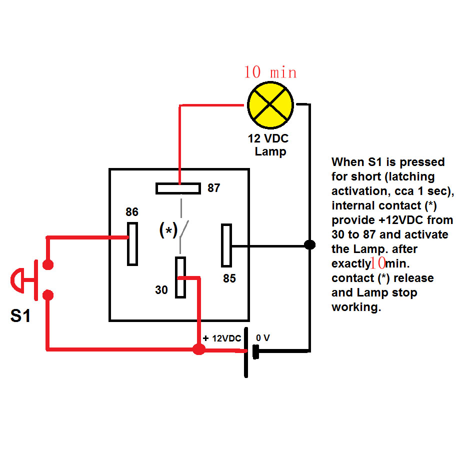 Relé temporizador 30 a 10 minutos retardo apagado después de reinicio interruptor encendido automotriz 12V relé temporizador SPDT 600 segundos retardo 10M apagado relé
