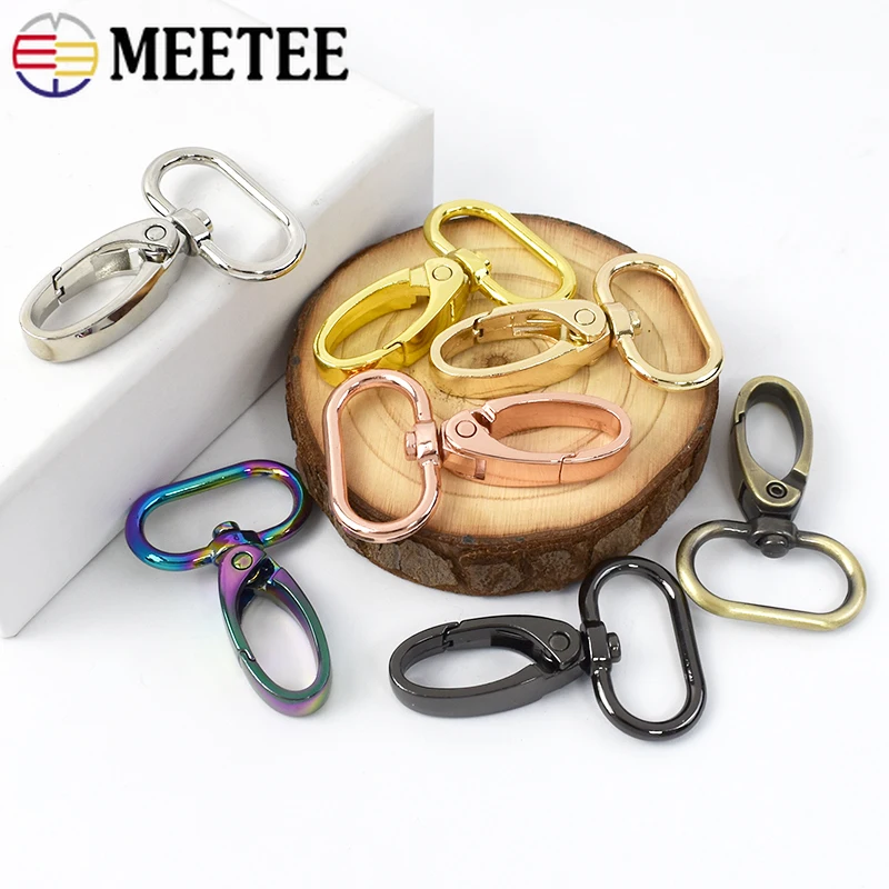 5/10/20/30 Stuks 25Mm Draaibare Kreeft Sluiting Voor Riem Tas Metalen Gespen Riem Riem Snap Haken Sleutelhanger Karabijnhaak Diy Accessoires