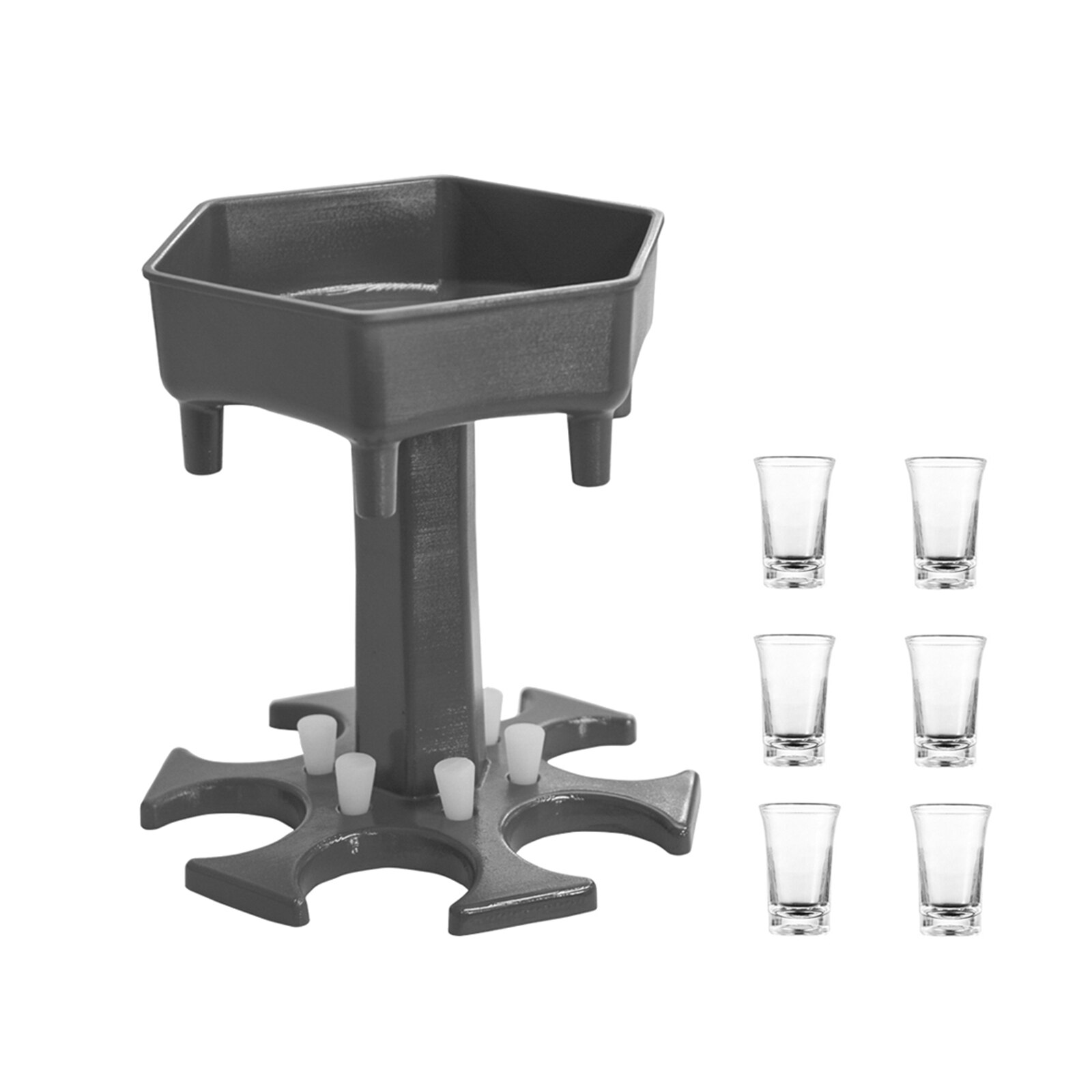 Glass Dispenser Holder Wine Whisky Beer Dispenser Rack Bar Accessories Caddy Liquor Dispenser Party Games Drinking Tools: C1 with Glass Cup